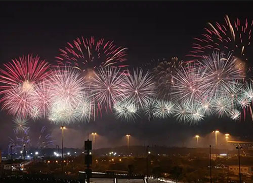 正宁县焰火晚会